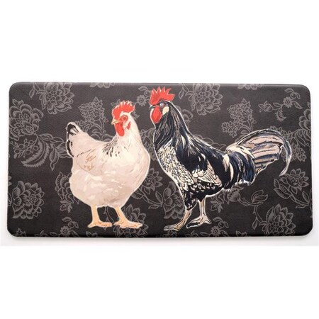 Stephan Roberts Home Stephan Roberts Home 39N-PAF116-10 20 x 39 in. Premium Kitchen Anti-Fatigue Mat - Black Rooster 39N-PAF116-10